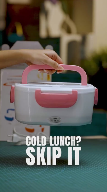 Portable Electric Lunch Box Food Warmer | Heated Lunch Box for Car, Office & Travel (12V)