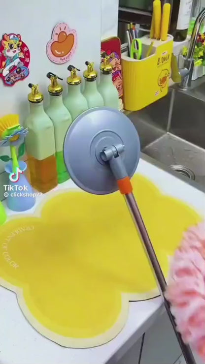 360° Sunflower Spin Mop | Premium Microfiber Floor Cleaning Mop