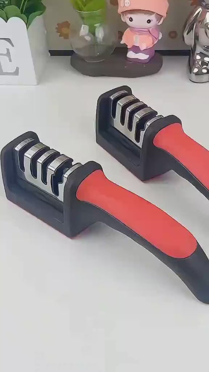 Kitchen Knife Sharpener 4 in 1 | Professional Manual Knife Sharpening Tool