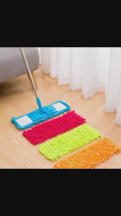 Premium Microfiber Flat Floor Mop | Reusable Wet & Dry Cleaning Mop